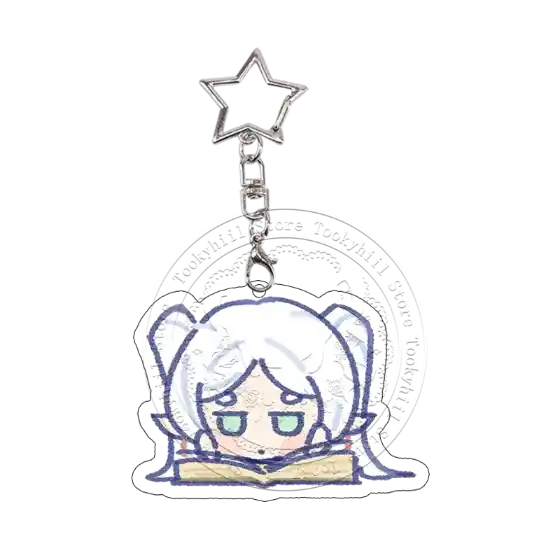 Chibi Sousou No Frieren Acrylic Keychain Fern Stark Exquisite Student Bag Decor Anime Cartoon Móc Treo Đeo Thoại, Standee, Móc Khoá In Theo Yêu Cầu, Chất Liệu Mica Dày 4mm, Kích Thước 5.5 Cm, Có In Test Mẫu