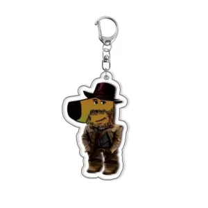 Christmas Cartoon Dog Pattern Acrylic Keychain Fashion Cute Girls Boys Funny Charming Bag Móc Treo Đeo Thoại, Standee, Móc Khoá In Theo Yêu Cầu, Chất Liệu Mica Dày 4mm, Kích Thước 5.5 Cm, Có In Test Mẫu