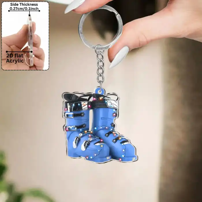 colorful-bootshaped-keychains-2d-acrylic-var2-1789550381938-171 Colorful Boot-shaped Keychains 2d Acrylic Pendant Sporty Winter Ornaments Backpack Móc Treo Đeo Thoại, Standee, Móc Khoá In Theo Yêu Cầu, Chất Liệu Mica Dày 4mm, Kích Thước 5.5 Cm, Có In Test Mẫu