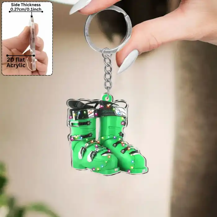 colorful-bootshaped-keychains-2d-acrylic-var6-1789550442585-212 Colorful Boot-shaped Keychains 2d Acrylic Pendant Sporty Winter Ornaments Backpack Móc Treo Đeo Thoại, Standee, Móc Khoá In Theo Yêu Cầu, Chất Liệu Mica Dày 4mm, Kích Thước 5.5 Cm, Có In Test Mẫu