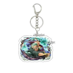 Cool Anime Roronoa Zoro Fashion Double-sided Cartoon Acrylic Keychain Accessory Móc Treo Đeo Thoại, Standee, Móc Khoá In Theo Yêu Cầu, Chất Liệu Mica Dày 4mm, Kích Thước 5.5 Cm, Có In Test Mẫu