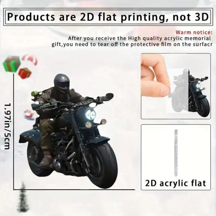 Cool Motorcycle Black Knight Pendant Keychain,moto Themed 2d Flat Acrylic Ornament,hanging Móc Treo Đeo Thoại, Standee, Móc Khoá In Theo Yêu Cầu, Chất Liệu Mica Dày 4mm, Kích Thước 5.5 Cm, Có In Test Mẫu