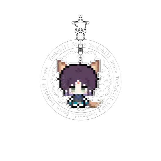 Cosmic Princess Kaguya Pixel Acrylic Keychain Iroha Anime Cartoon Bag Pendant Kawaii Student Móc Treo Đeo Thoại, Standee, Móc Khoá In Theo Yêu Cầu, Chất Liệu Mica Dày 4mm, Kích Thước 5.5 Cm, Có In Test Mẫu