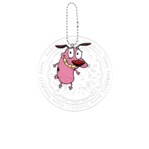 Courage The Cowardly Dog Acrylic Keychain Horror Cartoon Bag Decoration Keyring Student Móc Treo Đeo Thoại, Standee, Móc Khoá In Theo Yêu Cầu, Chất Liệu Mica Dày 4mm, Kích Thước 5.5 Cm, Có In Test Mẫu