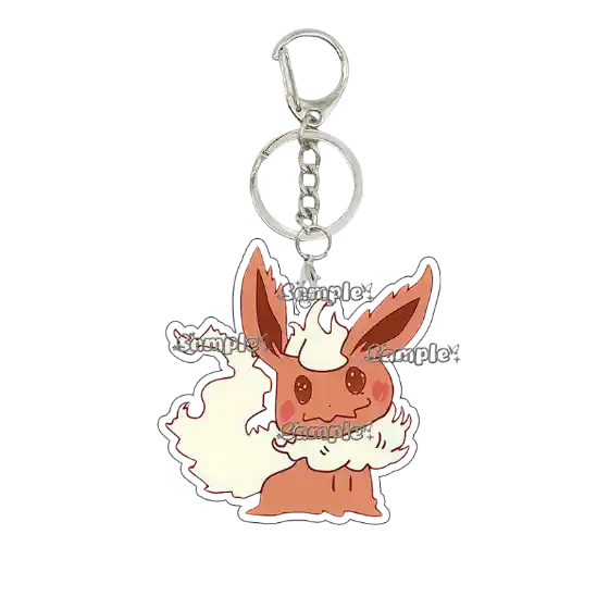 Creative Anime Eevee Leafeon Glaceon Umbreon Jolteon Anime Double-sided Printing Acrylic Móc Treo Đeo Thoại, Standee, Móc Khoá In Theo Yêu Cầu, Chất Liệu Mica Dày 4mm, Kích Thước 5.5 Cm, Có In Test Mẫu