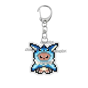 Creative Pixel Flareon Glaceon Umbreon Eevee Anime Acrylic Keychain Figure Keyring For Móc Treo Đeo Thoại, Standee, Móc Khoá In Theo Yêu Cầu, Chất Liệu Mica Dày 4mm, Kích Thước 5.5 Cm, Có In Test Mẫu