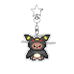 Creative Pixel Flareon Glaceon Umbreon Eevee Anime Acrylic Keychain Figure Keyring For Móc Treo Đeo Thoại, Standee, Móc Khoá In Theo Yêu Cầu, Chất Liệu Mica Dày 4mm, Kích Thước 5.5 Cm, Có In Test Mẫu