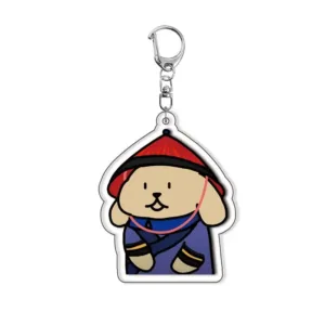 Creative Transform Ancient Costume Maltese Anime Acrylic Keychain Funny Kawaii Cartoon Puppy Móc Treo Đeo Thoại, Standee, Móc Khoá In Theo Yêu Cầu, Chất Liệu Mica Dày 4mm, Kích Thước 5.5 Cm, Có In Test Mẫu