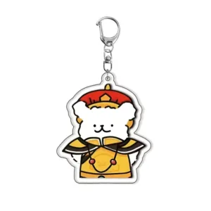 Creative Transform Ancient Costume Maltese Anime Acrylic Keychain Funny Kawaii Cartoon Puppy Móc Treo Đeo Thoại, Standee, Móc Khoá In Theo Yêu Cầu, Chất Liệu Mica Dày 4mm, Kích Thước 5.5 Cm, Có In Test Mẫu