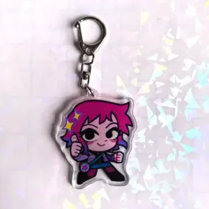 Crooked Boy Scott Pilgrim Takes Off Acrylic Keychain Birthday Gift For Boys And Girls Móc Treo Đeo Thoại, Standee, Móc Khoá In Theo Yêu Cầu, Chất Liệu Mica Dày 4mm, Kích Thước 5.5 Cm, Có In Test Mẫu
