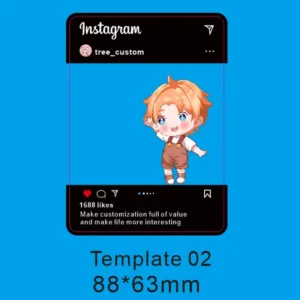 Custom Acrylic Transparent Card Ins Style Personalized Anime Figure Clear Photo Design Móc Treo Đeo Thoại, Standee, Móc Khoá In Theo Yêu Cầu, Chất Liệu Mica Dày 4mm, Kích Thước 5.5 Cm, Có In Test Mẫu