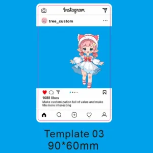 Custom Acrylic Transparent Card Ins Style Personalized Anime Figure Clear Photo Design Móc Treo Đeo Thoại, Standee, Móc Khoá In Theo Yêu Cầu, Chất Liệu Mica Dày 4mm, Kích Thước 5.5 Cm, Có In Test Mẫu