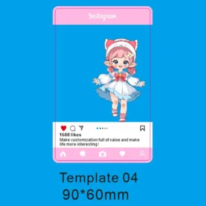 Custom Acrylic Transparent Card Ins Style Personalized Anime Figure Clear Photo Design Móc Treo Đeo Thoại, Standee, Móc Khoá In Theo Yêu Cầu, Chất Liệu Mica Dày 4mm, Kích Thước 5.5 Cm, Có In Test Mẫu