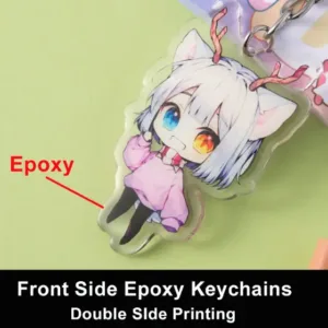 Custom Keychains Cartoon Llavero Key Chain Photo Customized Anime Charms Hologram Clear Móc Treo Đeo Thoại, Standee, Móc Khoá In Theo Yêu Cầu, Chất Liệu Mica Dày 4mm, Kích Thước 5.5 Cm, Có In Test Mẫu