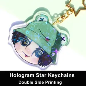 Custom Keychains Cartoon Llavero Key Chain Photo Customized Anime Charms Hologram Clear Móc Treo Đeo Thoại, Standee, Móc Khoá In Theo Yêu Cầu, Chất Liệu Mica Dày 4mm, Kích Thước 5.5 Cm, Có In Test Mẫu