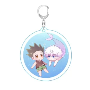 Cute Anime Hunter Boy Acrylic Keychain Model Cosplay Characters Ornament Accessories Móc Treo Đeo Thoại, Standee, Móc Khoá In Theo Yêu Cầu, Chất Liệu Mica Dày 4mm, Kích Thước 5.5 Cm, Có In Test Mẫu