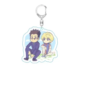 Cute Anime Hunter Boy Acrylic Keychain Model Cosplay Characters Ornament Accessories Móc Treo Đeo Thoại, Standee, Móc Khoá In Theo Yêu Cầu, Chất Liệu Mica Dày 4mm, Kích Thước 5.5 Cm, Có In Test Mẫu