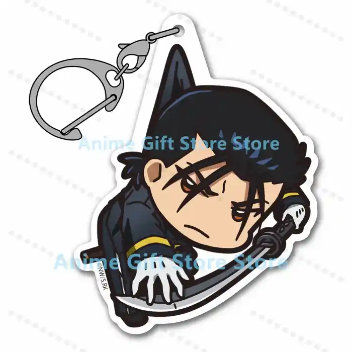 Cute Cartoon Anime Rurouni Kenshin Acrylic Keychain Figure Collectible Merch Pendant Gift Móc Treo Đeo Thoại, Standee, Móc Khoá In Theo Yêu Cầu, Chất Liệu Mica Dày 4mm, Kích Thước 5.5 Cm, Có In Test Mẫu