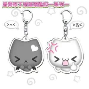 Cute Cat Cat Kuro Couple Keychain Cartoon School Bag Pendant Kawaii Hanging Ornaments Móc Treo Đeo Thoại, Standee, Móc Khoá In Theo Yêu Cầu, Chất Liệu Mica Dày 4mm, Kích Thước 5.5 Cm, Có In Test Mẫu Cute Cat Cat Kuro Couple Keychain Cartoon School Bag Pendant Kawaii Hanging Ornaments Móc Treo Đeo Thoại, Standee, Móc Khoá In Theo Yêu Cầu, Chất Liệu Mica Dày 4mm, Kích Thước 5.5 Cm, Có In Test Mẫu