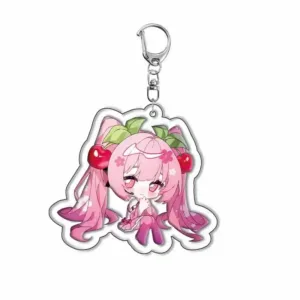 Cute Hatsune Miku Q Version Kawaii Acrylic Keychain Ornaments Cartoon Anime Girly Heart Móc Treo Đeo Thoại, Standee, Móc Khoá In Theo Yêu Cầu, Chất Liệu Mica Dày 4mm, Kích Thước 5.5 Cm, Có In Test Mẫu