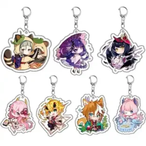 Cute Raiden Shogun Beelzebul Yae Miko Acrylic Keychains Cartoon Character Sangonomiya Kokomi Móc Treo Đeo Thoại, Standee, Móc Khoá In Theo Yêu Cầu, Chất Liệu Mica Dày 4mm, Kích Thước 5.5 Cm, Có In Test Mẫu Cute Raiden Shogun Beelzebul Yae Miko Acrylic Keychains Cartoon Character Sangonomiya Kokomi Móc Treo Đeo Thoại, Standee, Móc Khoá In Theo Yêu Cầu, Chất Liệu Mica Dày 4mm, Kích Thước 5.5 Cm, Có In Test Mẫu