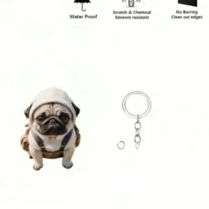 Cute Running Seated Pug Dog Keychain Versatile Charm Fashion Cartoon Puppy Acrylic Pendant Móc Treo Đeo Thoại, Standee, Móc Khoá In Theo Yêu Cầu, Chất Liệu Mica Dày 4mm, Kích Thước 5.5 Cm, Có In Test Mẫu Cute Running Seated Pug Dog Keychain Versatile Charm Fashion Cartoon Puppy Acrylic Pendant Móc Treo Đeo Thoại, Standee, Móc Khoá In Theo Yêu Cầu, Chất Liệu Mica Dày 4mm, Kích Thước 5.5 Cm, Có In Test Mẫu