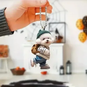 Cute Teddy Dog Keychain Acrylic 2d Cross-border Creative Puppy People Backpack Car Pendant Móc Treo Đeo Thoại, Standee, Móc Khoá In Theo Yêu Cầu, Chất Liệu Mica Dày 4mm, Kích Thước 5.5 Cm, Có In Test Mẫu Cute Teddy Dog Keychain Acrylic 2d Cross-border Creative Puppy People Backpack Car Pendant Móc Treo Đeo Thoại, Standee, Móc Khoá In Theo Yêu Cầu, Chất Liệu Mica Dày 4mm, Kích Thước 5.5 Cm, Có In Test Mẫu