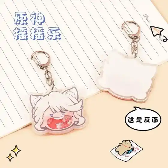 Damselette Hot Fatui Harbingers Doctor Scaramouche Decor Keychain 4pcs Mini Acrylic Material Móc Treo Đeo Thoại, Standee, Móc Khoá In Theo Yêu Cầu, Chất Liệu Mica Dày 4mm, Kích Thước 5.5 Cm, Có In Test Mẫu