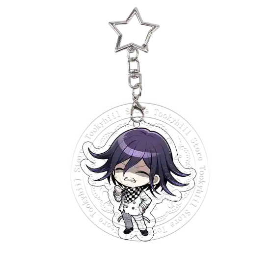 Danganronpa Acrylic Keychain Toko Tsumiki Monokuma Exquisite Student Anime Cartoon Bag Charm Móc Treo Đeo Thoại, Standee, Móc Khoá In Theo Yêu Cầu, Chất Liệu Mica Dày 4mm, Kích Thước 5.5 Cm, Có In Test Mẫu