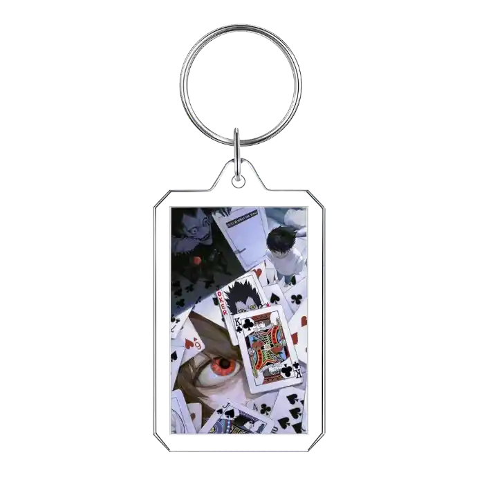 Death Note Keychain Anime Cartoon Yagami Light Acrylic Pendant Backpack Accessories Creative Móc Treo Đeo Thoại, Standee, Móc Khoá In Theo Yêu Cầu, Chất Liệu Mica Dày 4mm, Kích Thước 5.5 Cm, Có In Test Mẫu