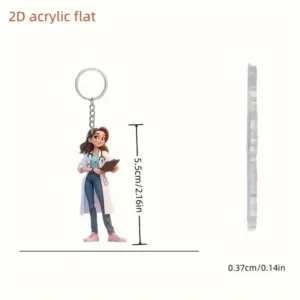Dentist Nurse Keychain Acrylic Flat 2d Car Interior Backpack Decorative Pendant Professional Móc Treo Đeo Thoại, Standee, Móc Khoá In Theo Yêu Cầu, Chất Liệu Mica Dày 4mm, Kích Thước 5.5 Cm, Có In Test Mẫu Dentist Nurse Keychain Acrylic Flat 2d Car Interior Backpack Decorative Pendant Professional Móc Treo Đeo Thoại, Standee, Móc Khoá In Theo Yêu Cầu, Chất Liệu Mica Dày 4mm, Kích Thước 5.5 Cm, Có In Test Mẫu