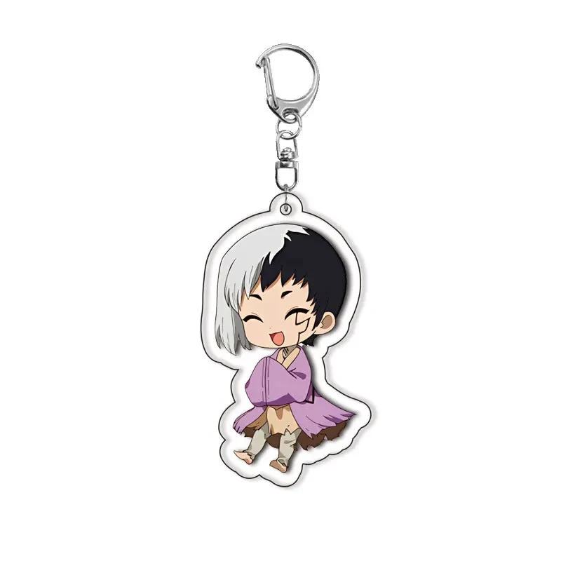 Dr.stone Ishigami Senkuu Acrylic Keychain Jewelry Campus Related Products Cultural Creativity Móc Treo Đeo Thoại, Standee, Móc Khoá In Theo Yêu Cầu, Chất Liệu Mica Dày 4mm, Kích Thước 5.5 Cm, Có In Test Mẫu