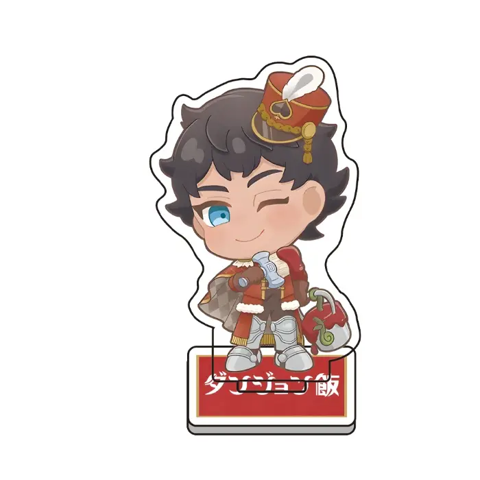 Dungeon Meshi Anime Acrylic Keychain - Kawaii Chibi Haruka Sakura, Umemiya Hajime Figure Móc Treo Đeo Thoại, Standee, Móc Khoá In Theo Yêu Cầu, Chất Liệu Mica Dày 4mm, Kích Thước 5.5 Cm, Có In Test Mẫu