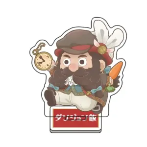Dungeon Meshi Anime Acrylic Keychain - Kawaii Chibi Haruka Sakura, Umemiya Hajime Figure Móc Treo Đeo Thoại, Standee, Móc Khoá In Theo Yêu Cầu, Chất Liệu Mica Dày 4mm, Kích Thước 5.5 Cm, Có In Test Mẫu