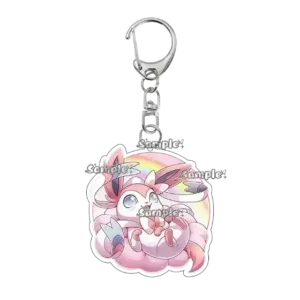 Eevee Acrylic Keychain Anime Cartoon Umbreon Jolteon Leafeon Sylveon Cute Character Accessory Móc Treo Đeo Thoại, Standee, Móc Khoá In Theo Yêu Cầu, Chất Liệu Mica Dày 4mm, Kích Thước 5.5 Cm, Có In Test Mẫu