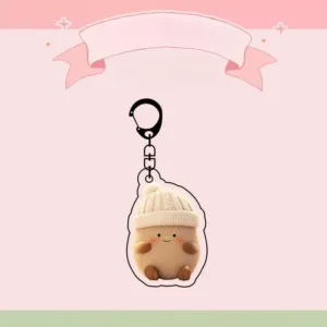 Emulation Mini Potatoes Vegetable Acrylic Keychain Knapsack Purse Cute Funny Dangle Keyring Móc Treo Đeo Thoại, Standee, Móc Khoá In Theo Yêu Cầu, Chất Liệu Mica Dày 4mm, Kích Thước 5.5 Cm, Có In Test Mẫu