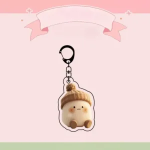 Emulation Mini Potatoes Vegetable Acrylic Keychain Knapsack Purse Cute Funny Dangle Keyring Móc Treo Đeo Thoại, Standee, Móc Khoá In Theo Yêu Cầu, Chất Liệu Mica Dày 4mm, Kích Thước 5.5 Cm, Có In Test Mẫu