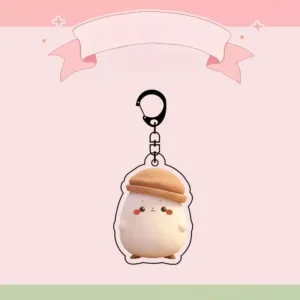 Emulation Mini Potatoes Vegetable Acrylic Keychain Knapsack Purse Cute Funny Dangle Keyring Móc Treo Đeo Thoại, Standee, Móc Khoá In Theo Yêu Cầu, Chất Liệu Mica Dày 4mm, Kích Thước 5.5 Cm, Có In Test Mẫu