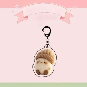 Emulation Mini Potatoes Vegetable Acrylic Keychain Knapsack Purse Cute Funny Dangle Keyring Móc Treo Đeo Thoại, Standee, Móc Khoá In Theo Yêu Cầu, Chất Liệu Mica Dày 4mm, Kích Thước 5.5 Cm, Có In Test Mẫu