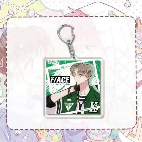 F/ace Anime Peripherals Fukuhara Tamon Acrylic Pendnat Ouri Sakaguchi Figure Acrylic Keychain Móc Treo Đeo Thoại, Standee, Móc Khoá In Theo Yêu Cầu, Chất Liệu Mica Dày 4mm, Kích Thước 5.5 Cm, Có In Test Mẫu