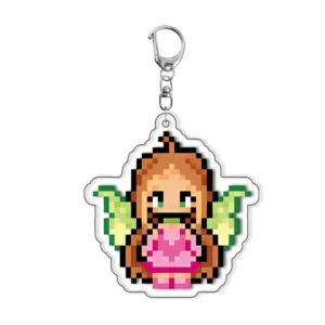 Fairy Pixel Acrylic Keychain Anime Surrounding Backpack Pendant Kawaii Keyring Student Bag Móc Treo Đeo Thoại, Standee, Móc Khoá In Theo Yêu Cầu, Chất Liệu Mica Dày 4mm, Kích Thước 5.5 Cm, Có In Test Mẫu