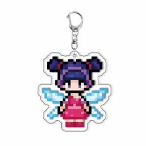 Fairy Pixel Acrylic Keychain Anime Surrounding Backpack Pendant Kawaii Keyring Student Bag Móc Treo Đeo Thoại, Standee, Móc Khoá In Theo Yêu Cầu, Chất Liệu Mica Dày 4mm, Kích Thước 5.5 Cm, Có In Test Mẫu