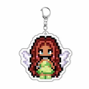 Fairy Pixel Acrylic Keychain Anime Surrounding Backpack Pendant Kawaii Keyring Student Bag Móc Treo Đeo Thoại, Standee, Móc Khoá In Theo Yêu Cầu, Chất Liệu Mica Dày 4mm, Kích Thước 5.5 Cm, Có In Test Mẫu