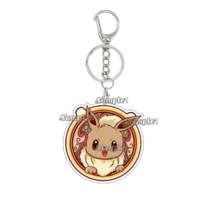 Fashion Anime Eevee Umbreon Sylveon Acrylic Keychain Cartoon Key Ring Accessories Charm Móc Treo Đeo Thoại, Standee, Móc Khoá In Theo Yêu Cầu, Chất Liệu Mica Dày 4mm, Kích Thước 5.5 Cm, Có In Test Mẫu