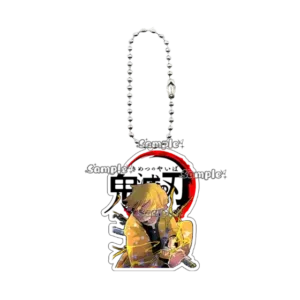 Fashion Anime Kamado Nezuko Agatsuma Zenitsu Figure Acrylic Keychain Decor Cartoon Backpack Móc Treo Đeo Thoại, Standee, Móc Khoá In Theo Yêu Cầu, Chất Liệu Mica Dày 4mm, Kích Thước 5.5 Cm, Có In Test Mẫu