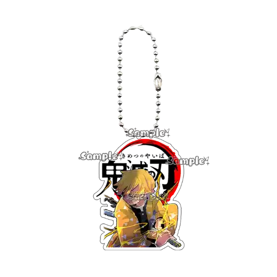 Fashion Anime Kamado Nezuko Agatsuma Zenitsu Figure Acrylic Keychain Decor Cartoon Backpack Móc Treo Đeo Thoại, Standee, Móc Khoá In Theo Yêu Cầu, Chất Liệu Mica Dày 4mm, Kích Thước 5.5 Cm, Có In Test Mẫu