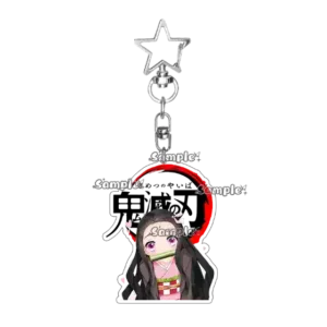 Fashion Anime Kamado Nezuko Agatsuma Zenitsu Figure Acrylic Keychain Decor Cartoon Backpack Móc Treo Đeo Thoại, Standee, Móc Khoá In Theo Yêu Cầu, Chất Liệu Mica Dày 4mm, Kích Thước 5.5 Cm, Có In Test Mẫu