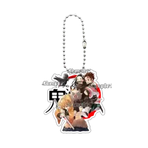 Fashion Anime Kamado Nezuko Agatsuma Zenitsu Figure Acrylic Keychain Decor Cartoon Backpack Móc Treo Đeo Thoại, Standee, Móc Khoá In Theo Yêu Cầu, Chất Liệu Mica Dày 4mm, Kích Thước 5.5 Cm, Có In Test Mẫu