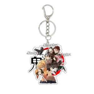 Fashion Anime Kamado Nezuko Agatsuma Zenitsu Figure Acrylic Keychain Decor Cartoon Backpack Móc Treo Đeo Thoại, Standee, Móc Khoá In Theo Yêu Cầu, Chất Liệu Mica Dày 4mm, Kích Thước 5.5 Cm, Có In Test Mẫu