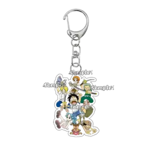Fashion Anime Peripheral Luffy Roronoa Zoro Nami Usopp Cartoon Acrylic Keychain Key Ring Bag Móc Treo Đeo Thoại, Standee, Móc Khoá In Theo Yêu Cầu, Chất Liệu Mica Dày 4mm, Kích Thước 5.5 Cm, Có In Test Mẫu